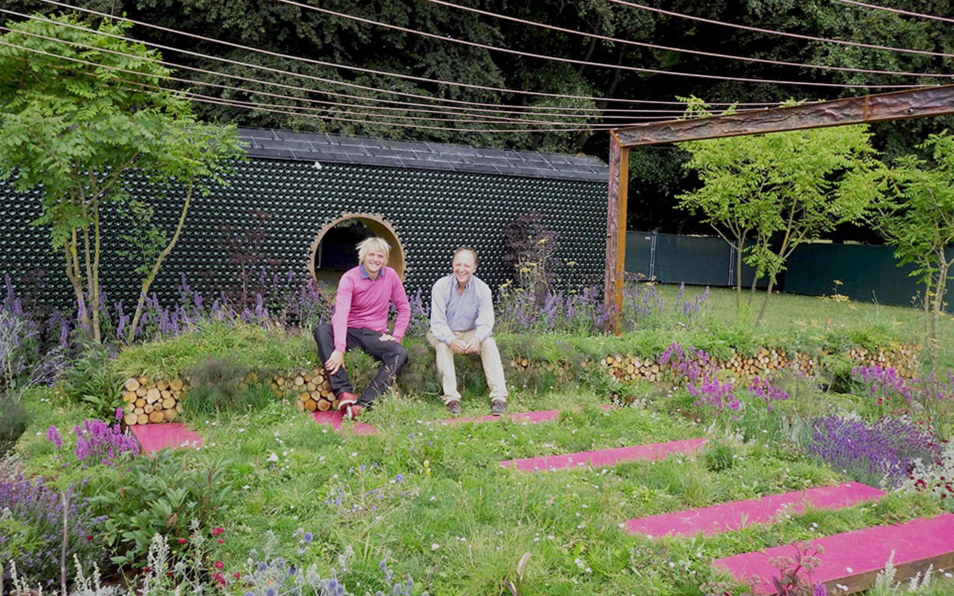 rhs young garden designer finalist Chris James and Tony Richards