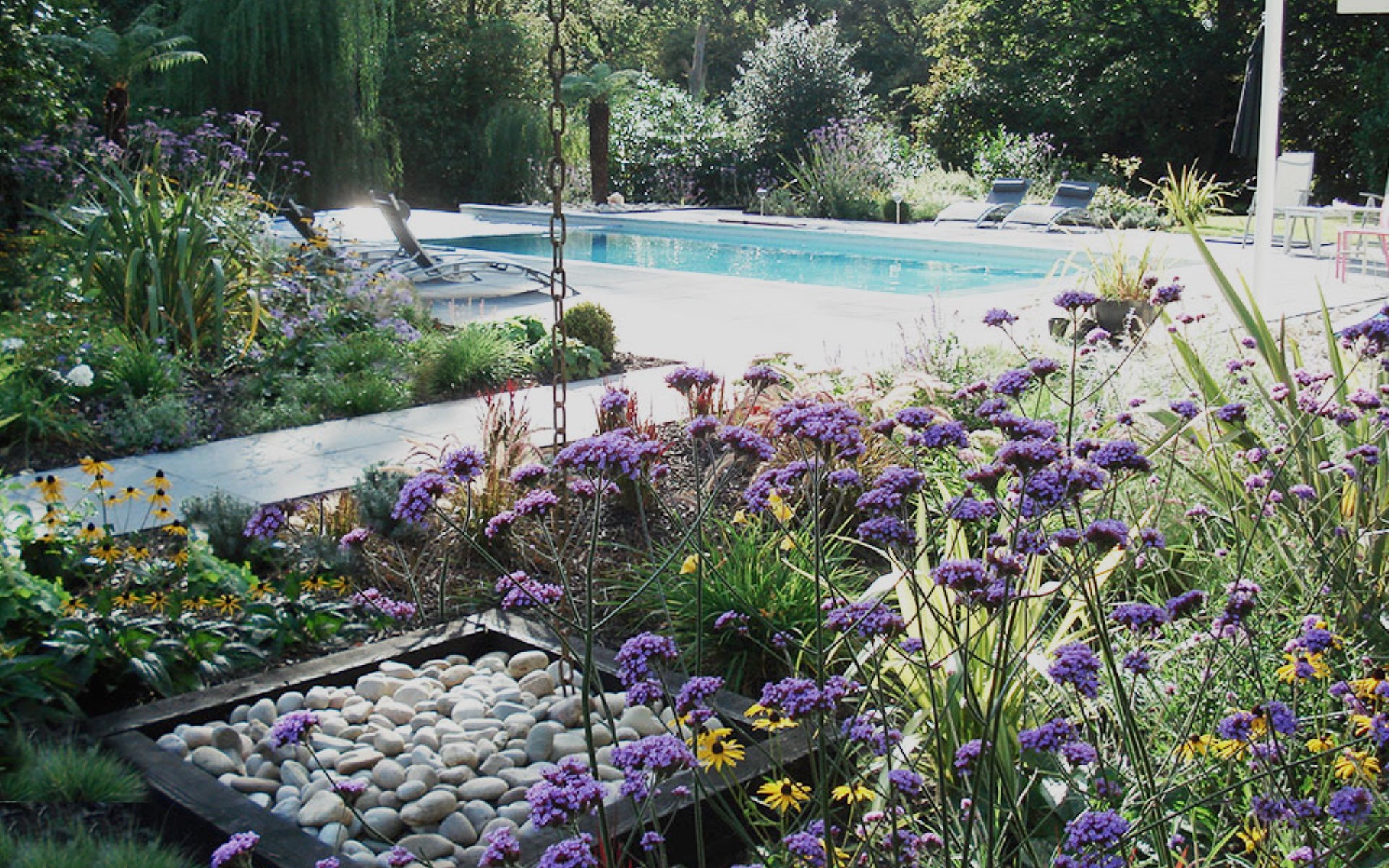 huf house surrey pool garden design